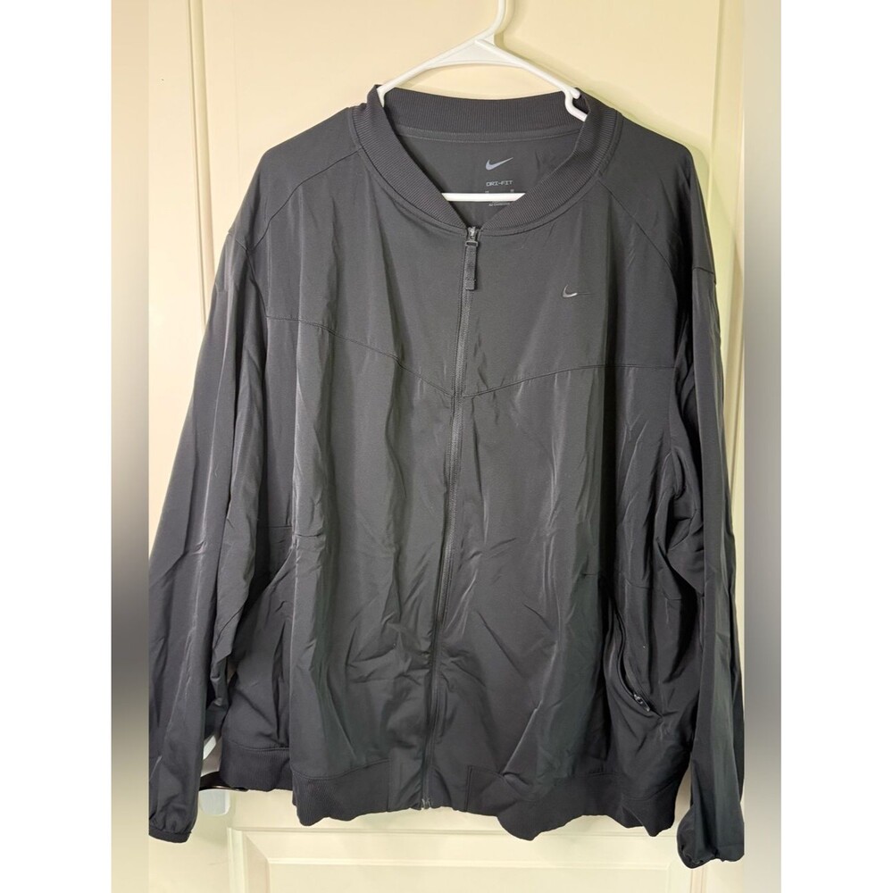 Nike Dri-Fit Bliss Women's Full Zip Black Bomber Jacket 3x